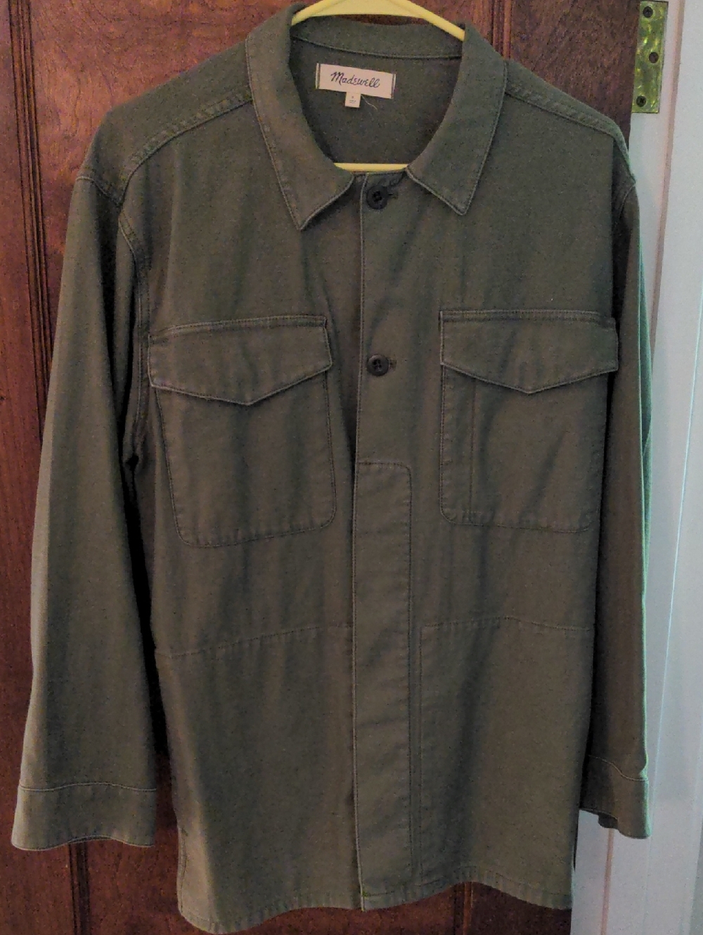 Madewell Cotton Utility Shacket, Size Small